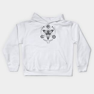 Triskele - Earth, Sea & Sky | Pagan Symbol Kids Hoodie